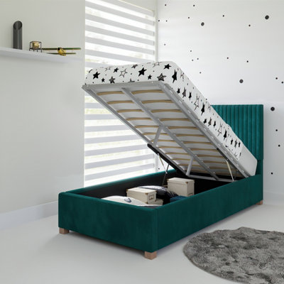 Emerald store ottoman bed