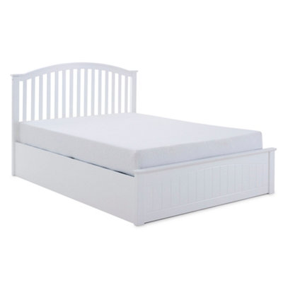 Rest Relax Glendale White Wooden Ottoman Bed