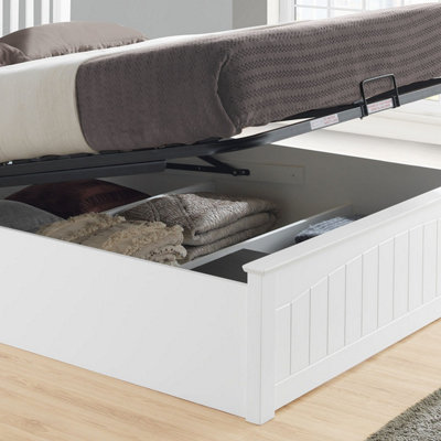 Rest Relax Glendale White Wooden Ottoman Bed