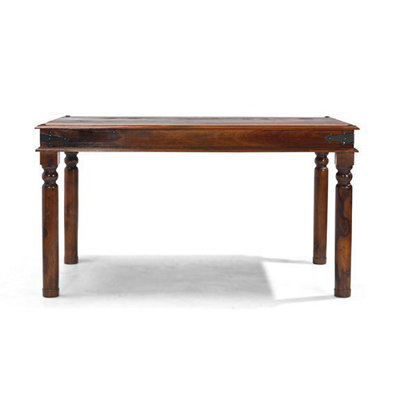 Rest Relax Jaipur Sheesham Thakat Dining Table 160cm Wide Brown