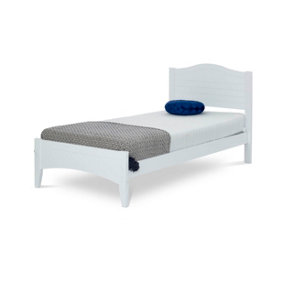 Rest Relax Laurel Solo White Wooden Bed Frame