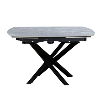 Rest Relax Luca Ceramic Agrento Grey Dining Table Matt Finish Grey
