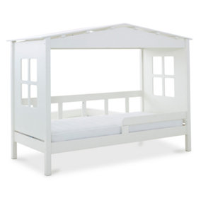 Rest Relax Madrid White Wooden Treehouse Bed Single - 3ft