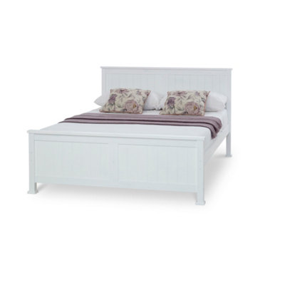 Rest Relax Malvern White Wooden Bed Frame - Small Double 4ft