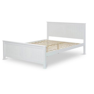 Rest Relax Malvern White Wooden Bed Frame - Small Double 4ft