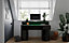 Rest Relax Warrior Compact Gaming Desk in Black with RGB LED Lights