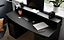 Rest Relax Warrior Compact Gaming Desk in Black with RGB LED Lights