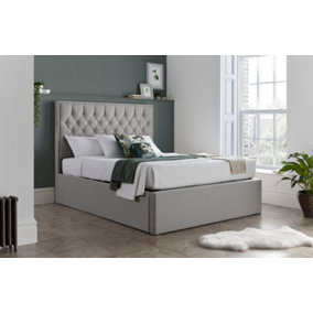 Rest Relax Wilford Grey Fabric Ottoman Bed