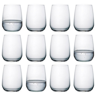 Restaurant Glass Tumblers - 430ml - Clear - Pack of 12