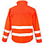 Result Core Mens High-Visibility Winter Blouson Softshell Jacket (Water Resistant & Windproof)