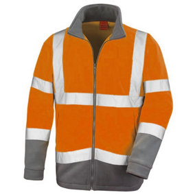 Result Core Mens Reflective Safety Micro Fleece Jacket