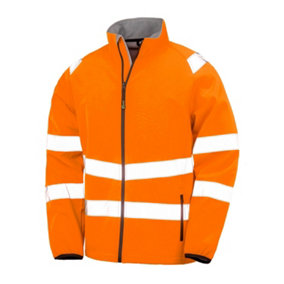 Result Genuine Recycled Mens Softshell Printable Safety Jacket