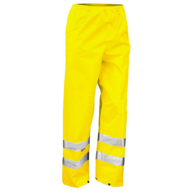 Result Mens Hi-Vis Trousers / Pants (Pack of 2)