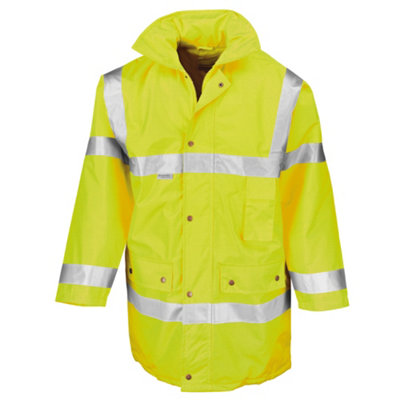 Result Mens Safeguard HighVisibility Safety Jacket (EN471 Class 3