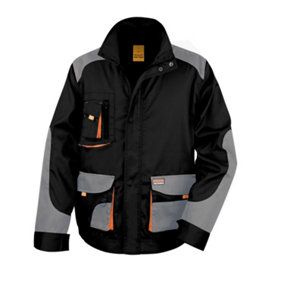 Navy RTY Workwear Mens Softshell Workwear Jacket XL Windproof & Water Resistant 