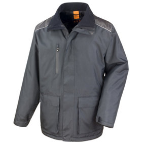 Result Mens Work-Guard Vostex Long Coat / Workwear (Waterproof & Windproof)