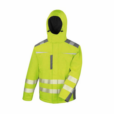 Result Safeguard Mens Dynamic Hi-Visibility Softshell Work Coat