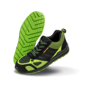Result Work-Guard Mens Hicks Safety Trainers Neon Green/Black (11 UK)