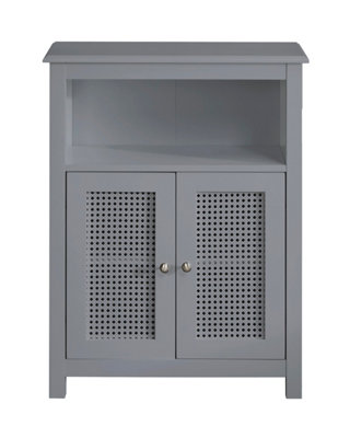 Retford Bathroom Console Storage Cabinet Unit in Grey