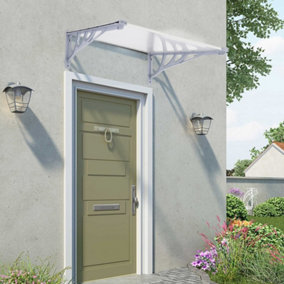 Retractable Front Door Canopy Outdoor Awning Window Garden Canopy Patio Porch Awning Rain Shelter Cover W 150 cm