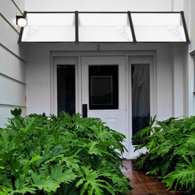 Retractable Front Door Canopy Outdoor Awning Window Garden Canopy Patio Porch Awning Rain Shelter Cover W 270 cm