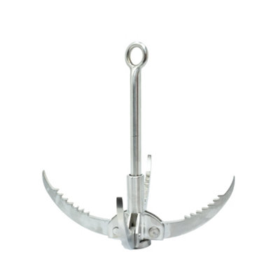 Retractable Grappling Hook for Magnet Fishing - Add Extra Leverage to a Fishing Magnet & Fold Down to Size of a Water Bottle