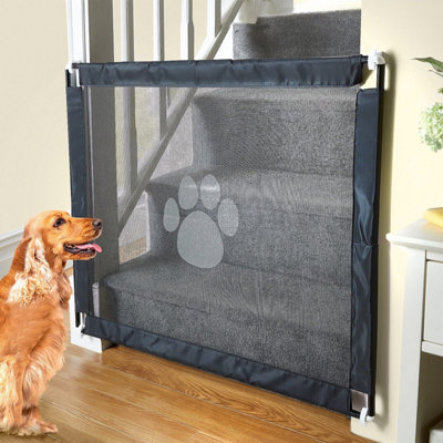 Retractable Pet Gate, Lightweight Mesh Safety Barrier for Small