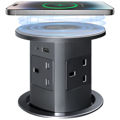 Retractable Pop Up Power Sockets, Perfect for Home and Office - 4x UK ...