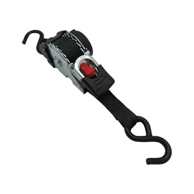 Retractable Ratchet Straps 3M 25MM X1 (Lashing Tie Down Auto Trailer S Hook Cargo 0.3-0.75 Ton)