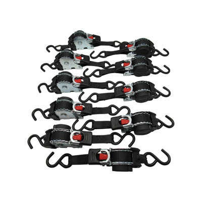 Retractable Ratchet Straps 3M 50MM X10 (Lashing Tie Down Auto Trailer S Hook Cargo 0.3-0.75 Ton)