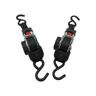 Retractable Ratchet Straps 3M 50MM X2 (Lashing Tie Down Auto Trailer S Hook Cargo 0.3-0.75 Ton)