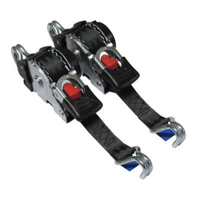 Retractable Ratchet Tie Down Strap with Claw Hook x2 (3M Auto Lashing 0.75T 50MM)