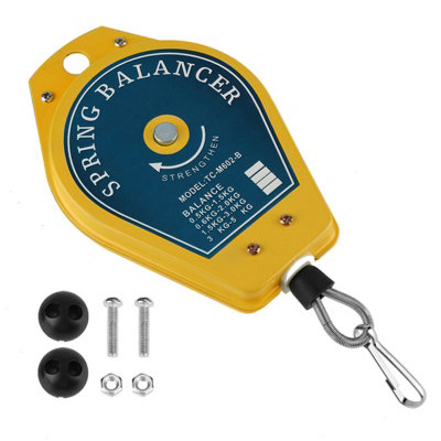 Retractable Spring Balancer Tool Holder with Fittings and Accessories for Easy Hanging