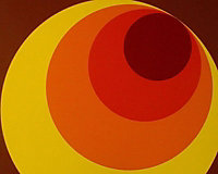 Retro 70s Big Circle Wallpaper Brown Orange Yellow Paste The Wall AS Creation