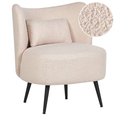 Retro Armchair Boucle Beige OTSBY