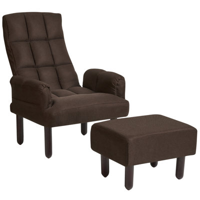 Retro Armchair Dark Brown OLAND