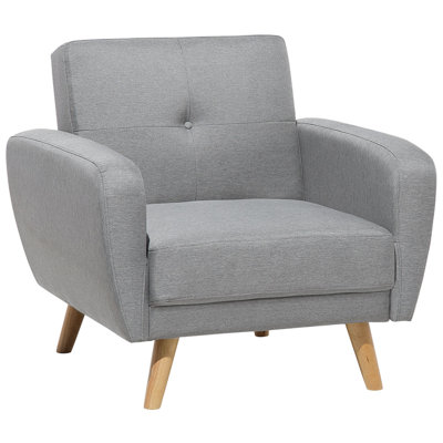 Retro Armchair Light Grey FLORLI