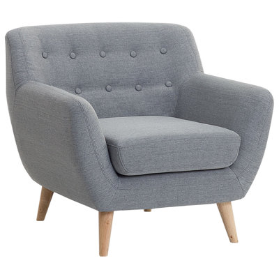 Retro Armchair Light Grey MOTALA