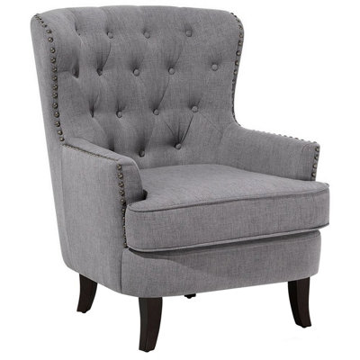 Retro Armchair Light Grey VIBORG II