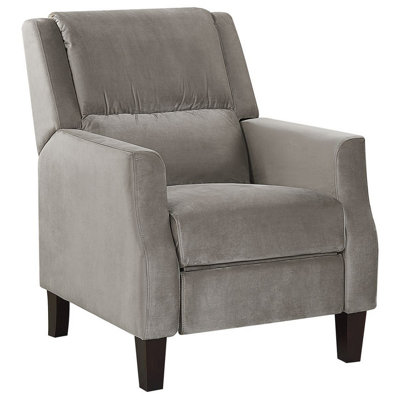 Retro Armchair Velvet Grey EGERSUND