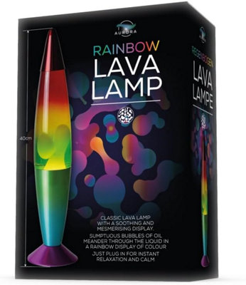 Retro Classic Rainbow Lava Lamp  16"