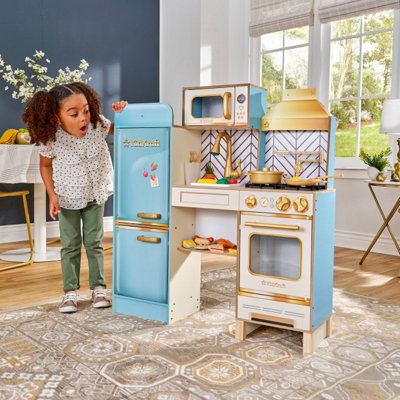 Retro Cool Play Kitchen - Wood - L90 x W27.9 x H96.8 cm - 4