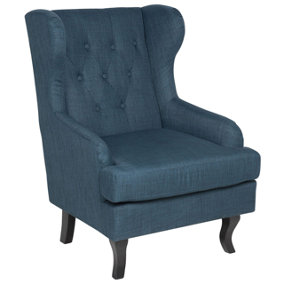 Retro Fabric Armchair Blue ALTA