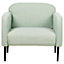 Retro Fabric Armchair Green STOUBY
