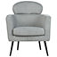 Retro Fabric Armchair Grey SOBY