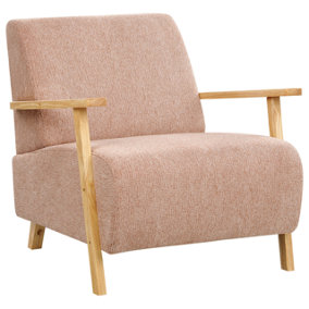 Retro Fabric Armchair Pink LESJA