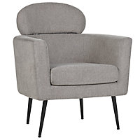 Retro Fabric Armchair Taupe SOBY