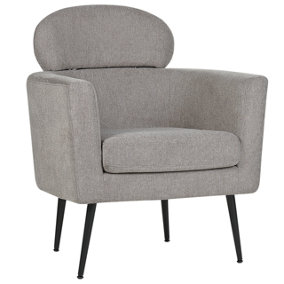 Retro Fabric Armchair Taupe SOBY