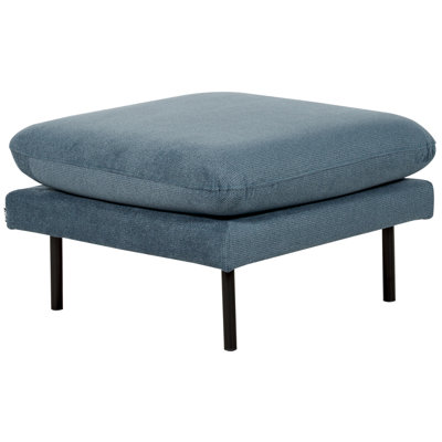 Retro Fabric Ottoman Blue VINTERBRO