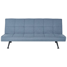 Retro Fabric Sofa Bed Blue HASLE